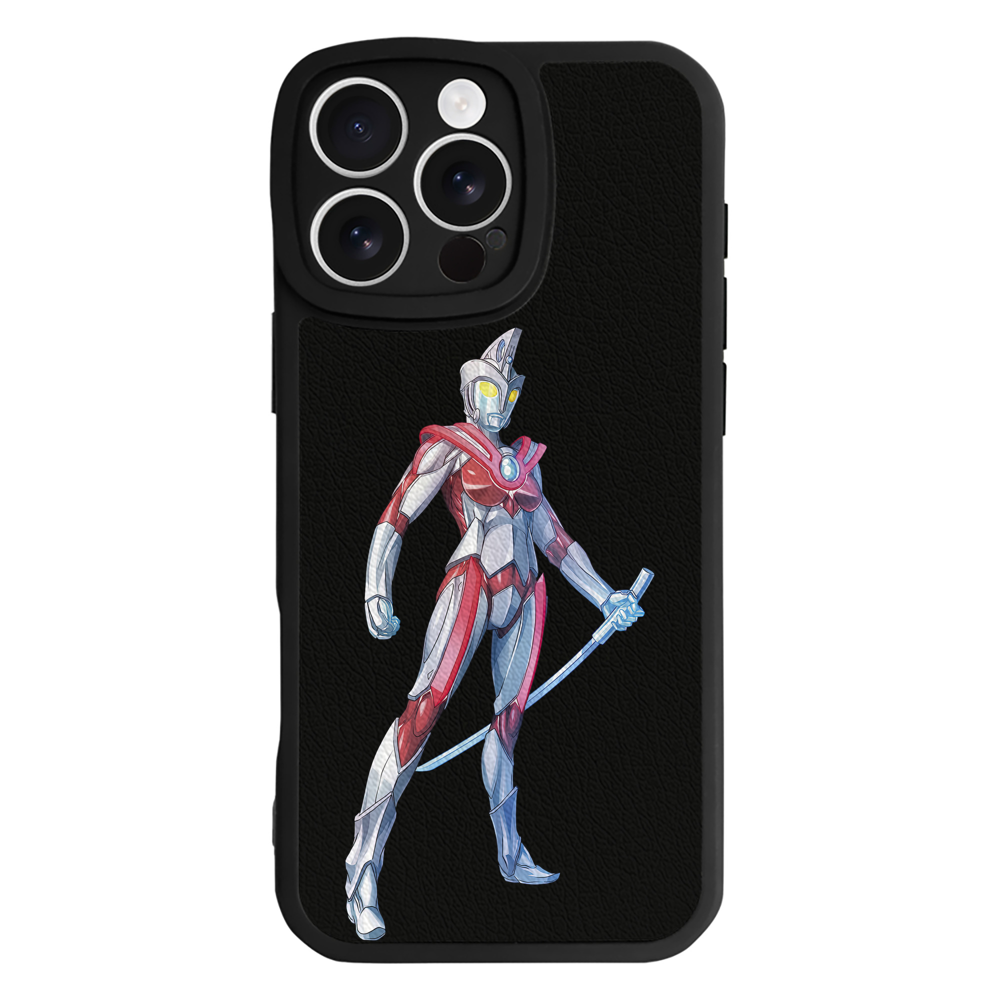 （画像用） ウルトラマン Ultraman 【iPhone 16シリーズ対応】シリコンスマホケース（レザー調） 材質：シリコン